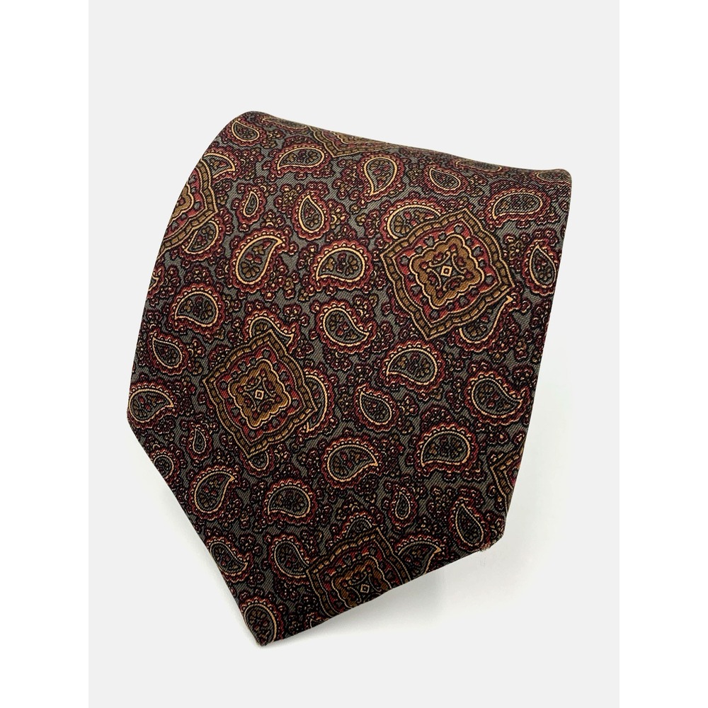 Vintage Mallory & Church Silk Paisley Men's Tie  - 58"‎ x 3 1/2"